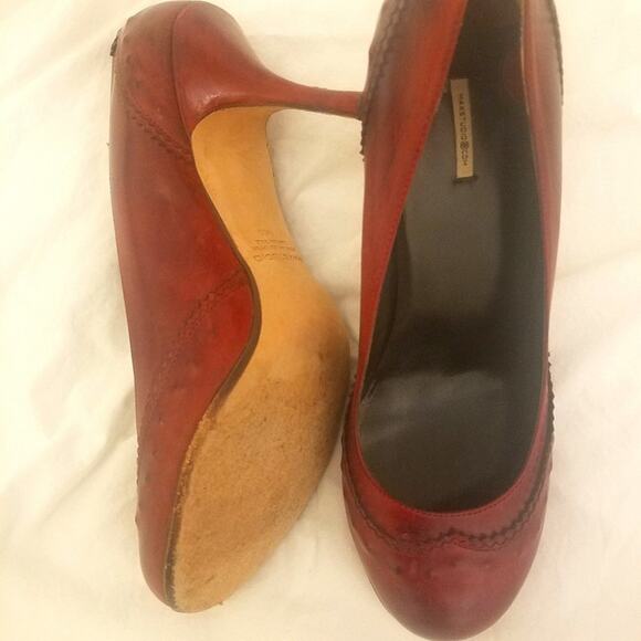 MAX STUDIO Burgundy Pump Heels Size 9.5 - Picture 8 of 10